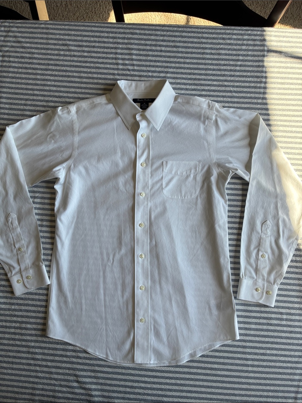 Brooks Brothers White Button-Down Dress Shirt for Kids